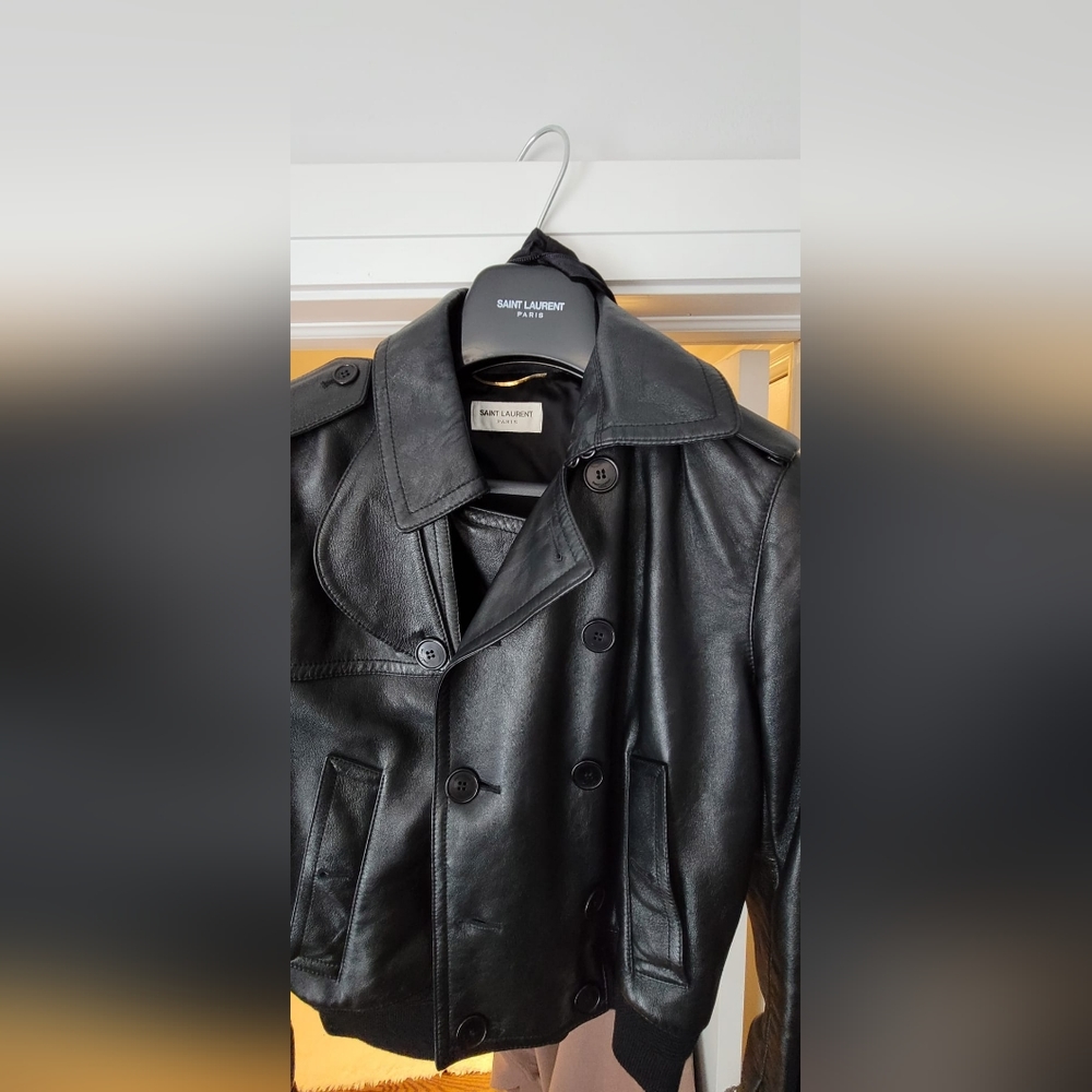Authentic YSL leather jacket - Picture 3 of 4
